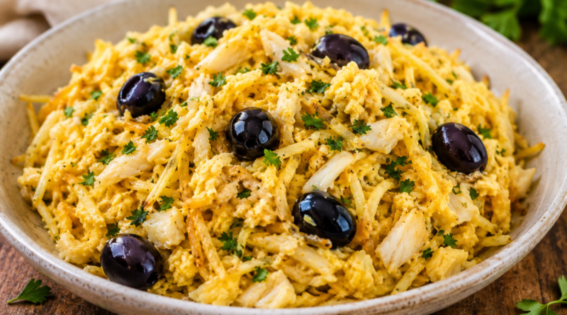 Prato de Bacalhau á Brás visto de perto